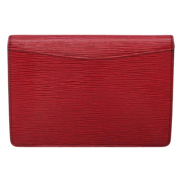 LOUIS VUITTON Epi Montagne 20 Clutch Bag Red LV - Picture 2 of 16